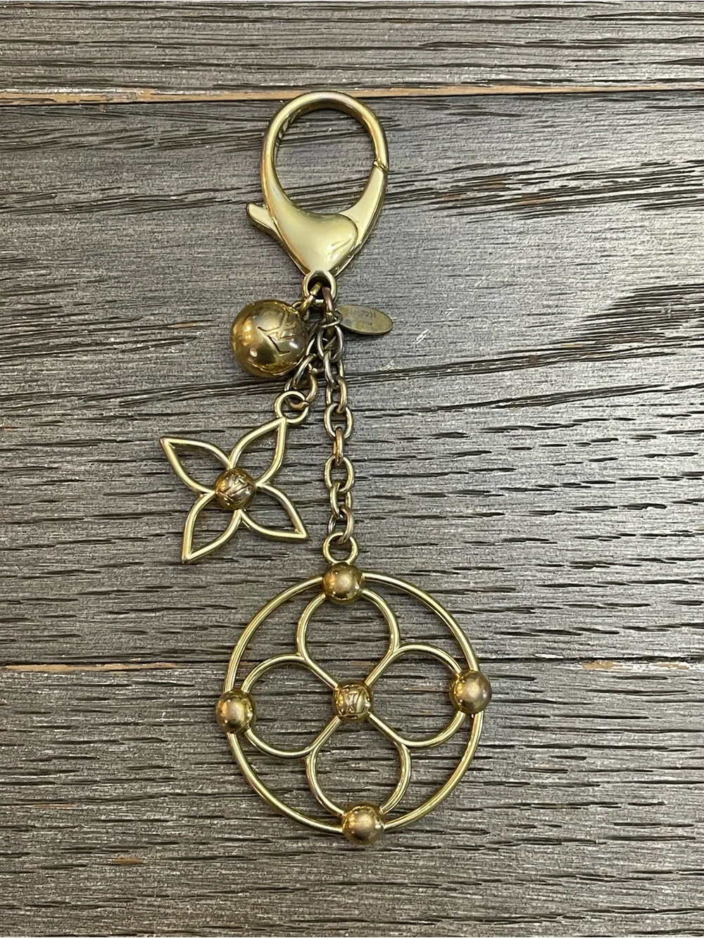 Louis Vuitton Gold-Tone Bloomy Bag Charm